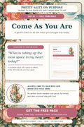Come As You Are Day 1 free prayer reflection printable